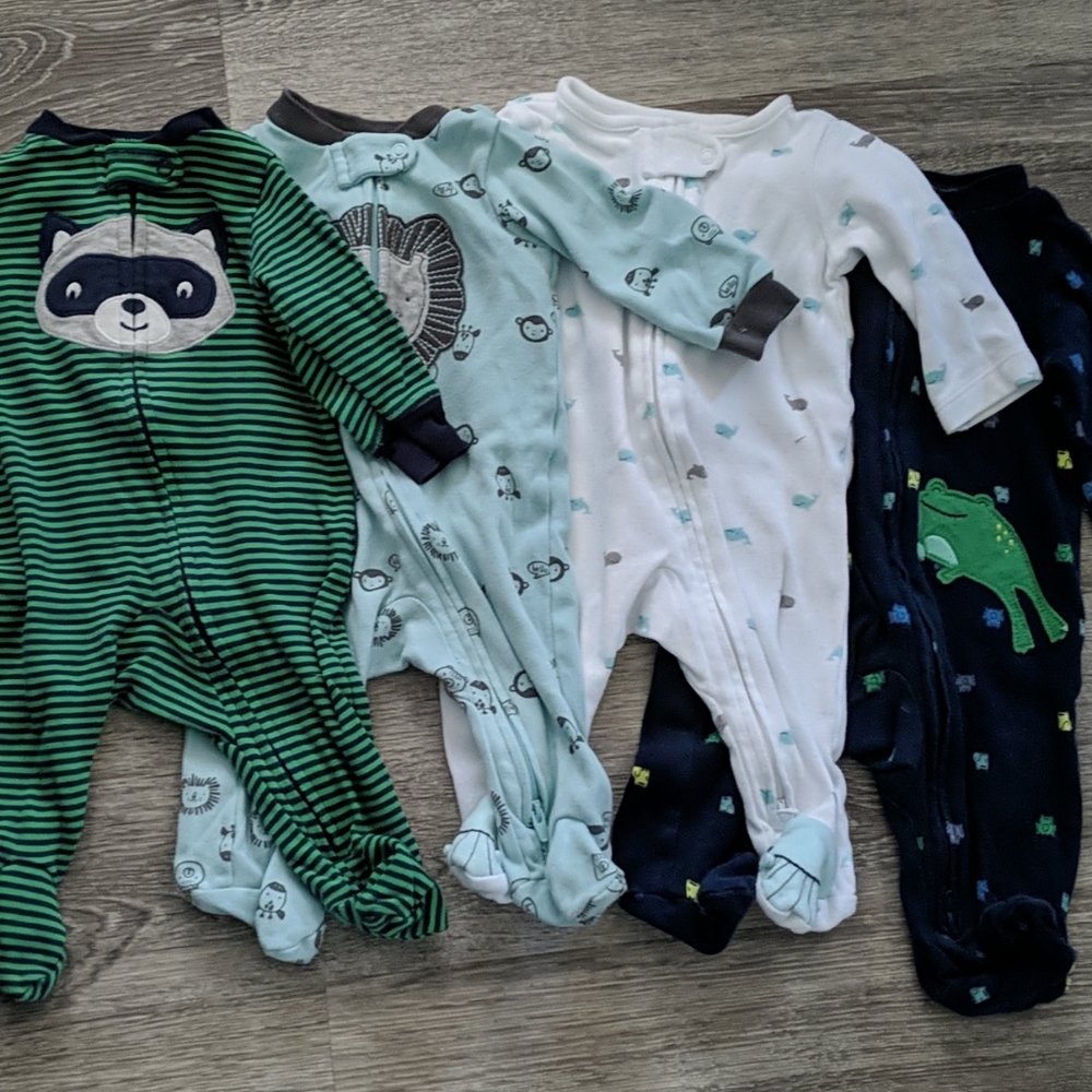 4 double zip pajamas